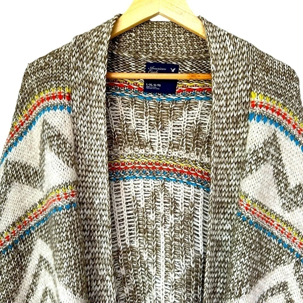 American Eagle Outfitters Cardigan Aztec Sweater, L/XL